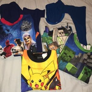 Lot of Boys character jammies!